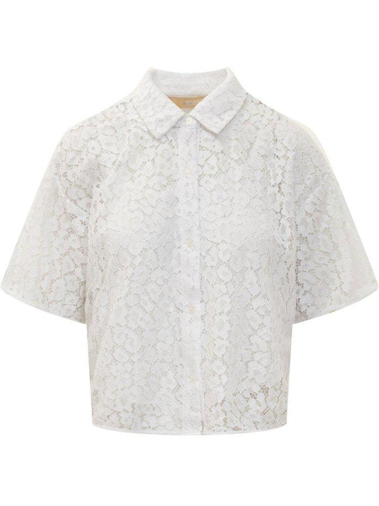 Michael Michael Kors Lace Cropped Shirt