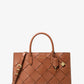 Scarlett Medium Woven Leather Satchel