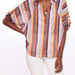 Teale Top In Fiesta Stripes