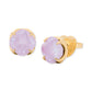 Gold-Tone Color Cubic Zirconia Stud Earrings