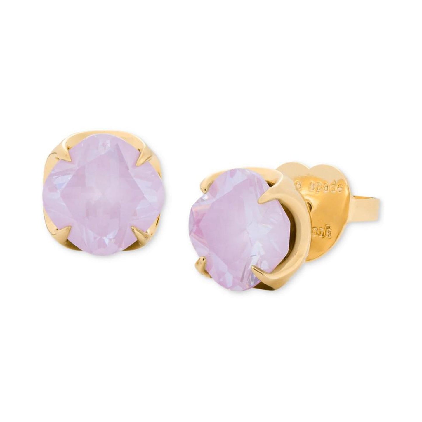 Gold-Tone Color Cubic Zirconia Stud Earrings