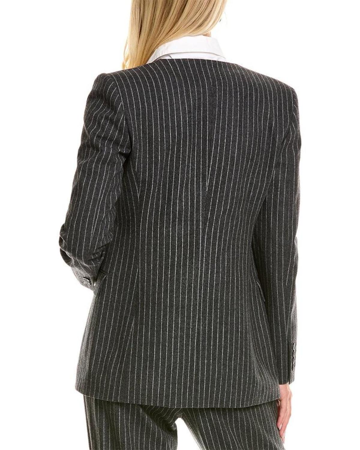 Michael Kors Pinstripe Wool-Blend Blazer