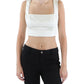 Womens Zipper Cropped