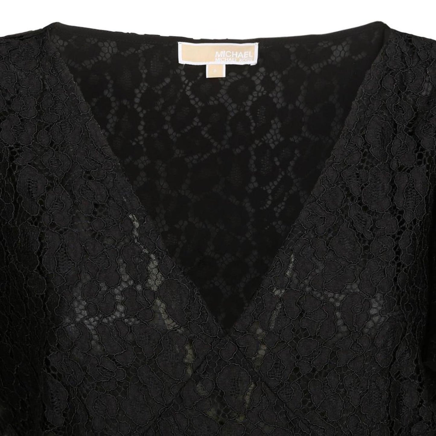 Michael Michael Kors Puff Sleeved Lace Mini Dress