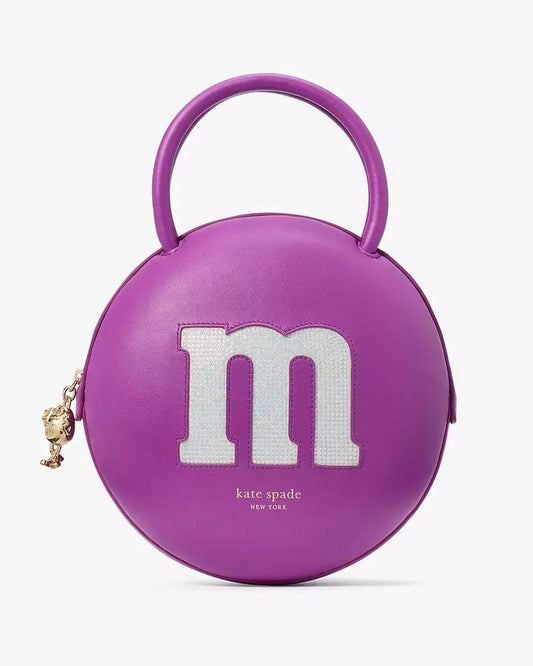 X M&M's Embellished Smooth Leather 3D Crossbody Bag