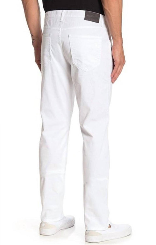 Stretch Twill Grant Classic Fit Jeans In White