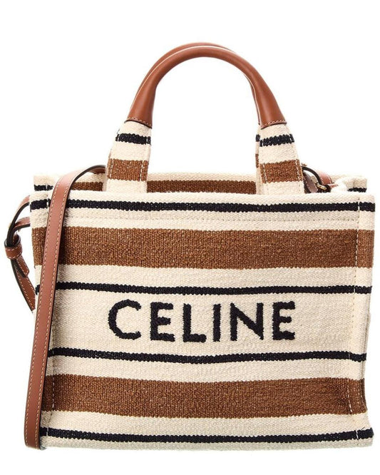 CELINE Cabas Thais Small Jacquard Tote