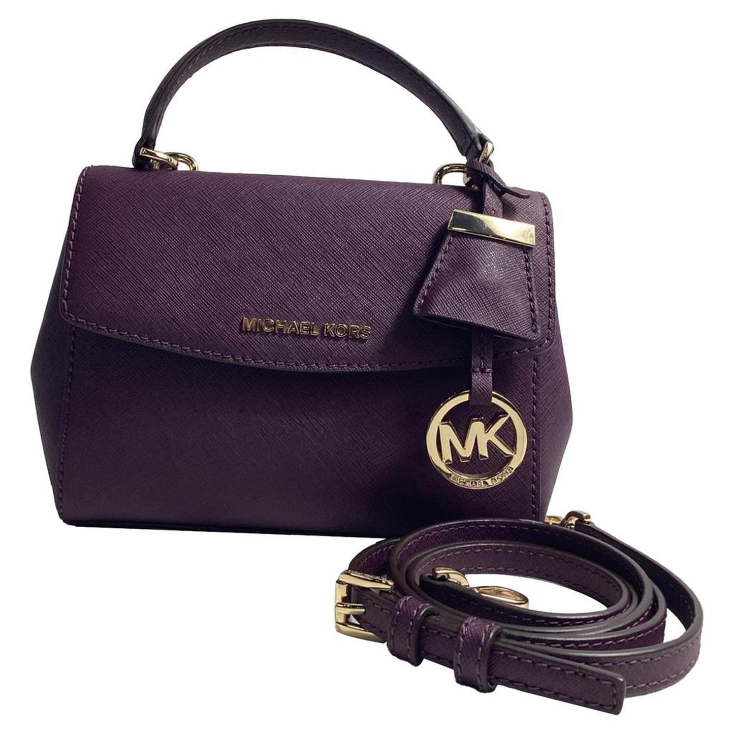 2017 Ava Extra Small Crossbody  in Damson Purple Leather