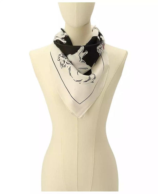 Women's Pretty Kitty Silk Square Scarf