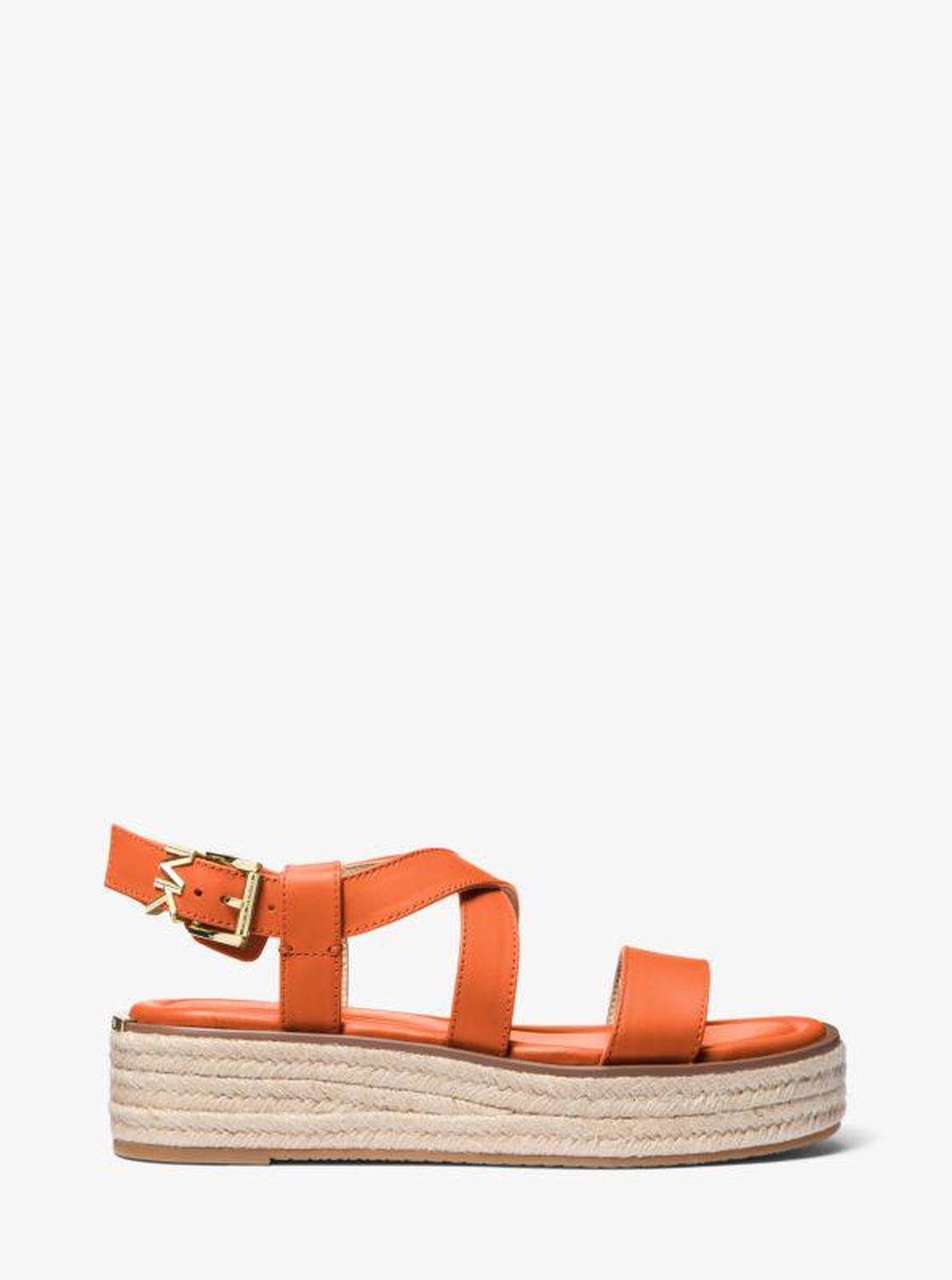 Lynn Leather Platform Espadrille Sandal