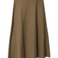 Max Mara Midi Skirt in Camel Lana Vergine