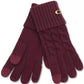 Cable Knit Touchscreen Gloves