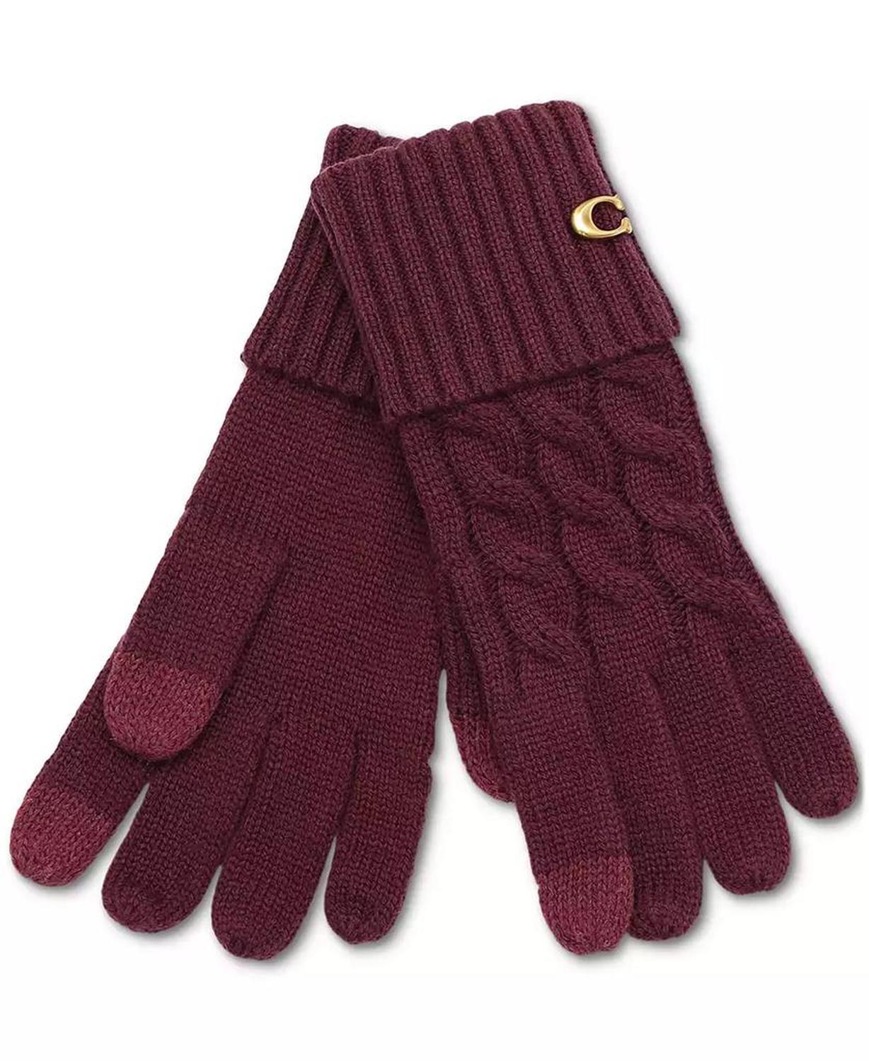 Cable Knit Touchscreen Gloves