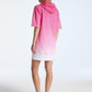 Ombré Signature Logo Cotton Terry Hoodie Dress