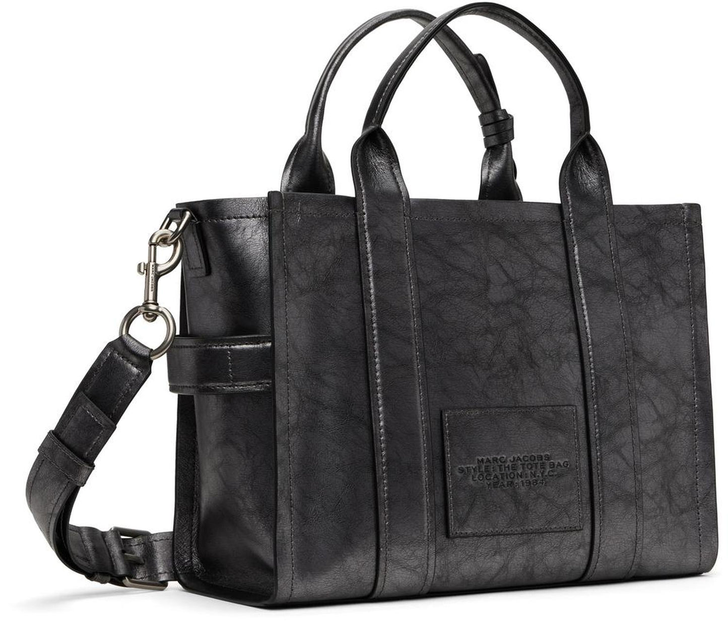 Gunmetal 'The Metallic Distressed Medium' Tote