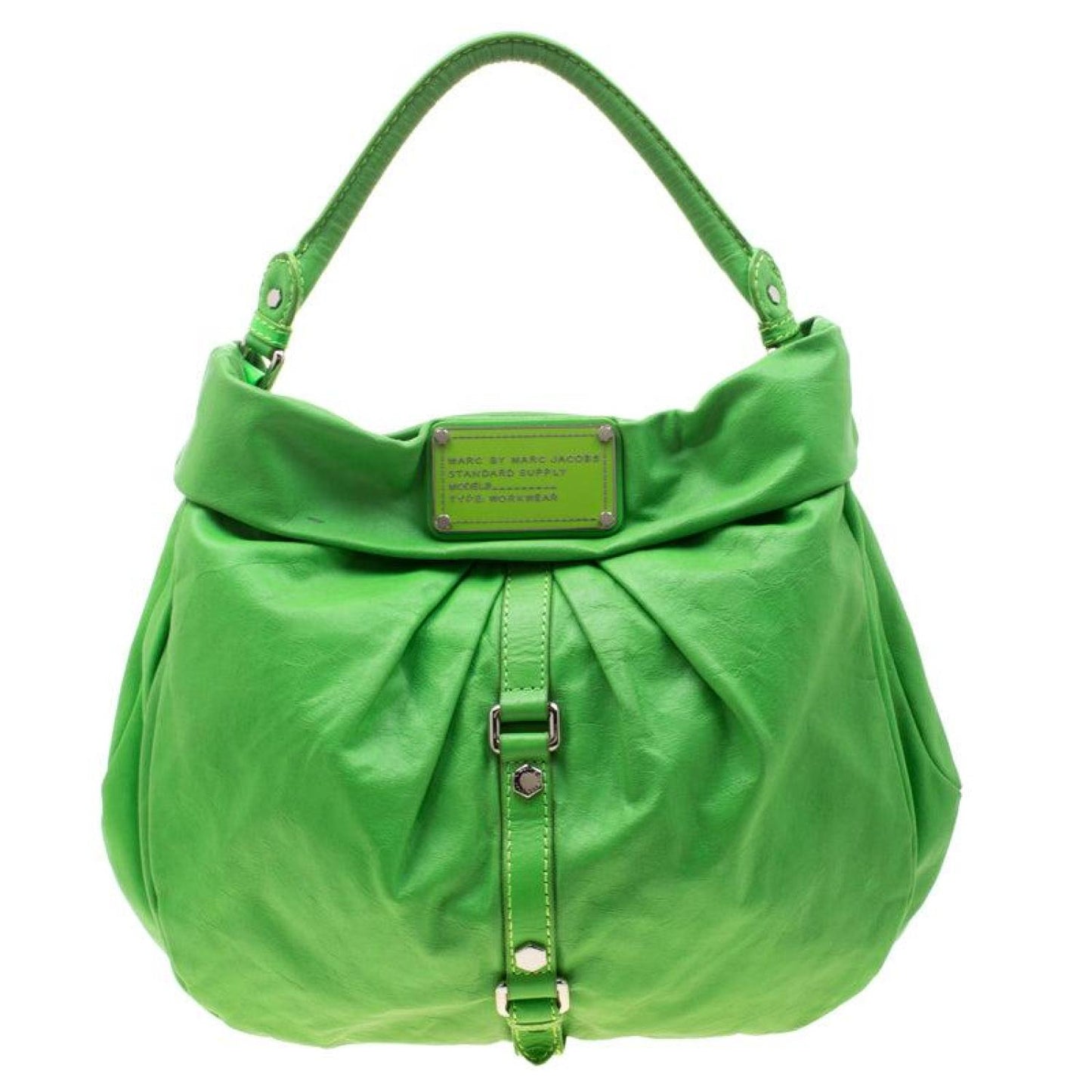 Marc By Marc Jacobs Neon Leather Workwear Hobo