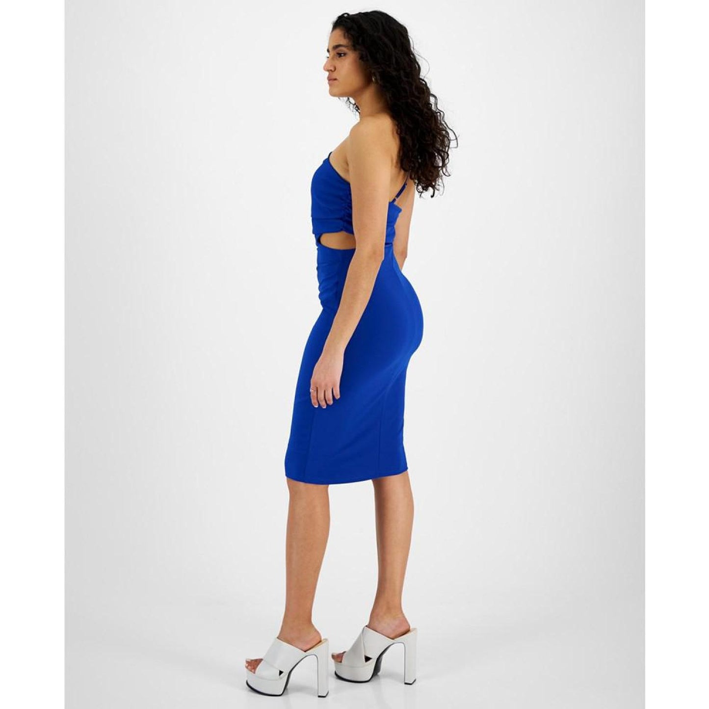 Women's Leanne One-Shoulder Ruched Cutout Dress