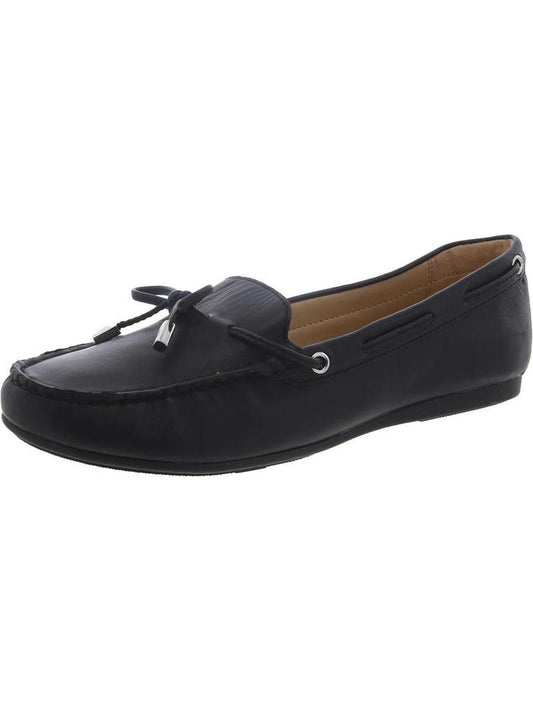 Womens Leather Slip On Loafers