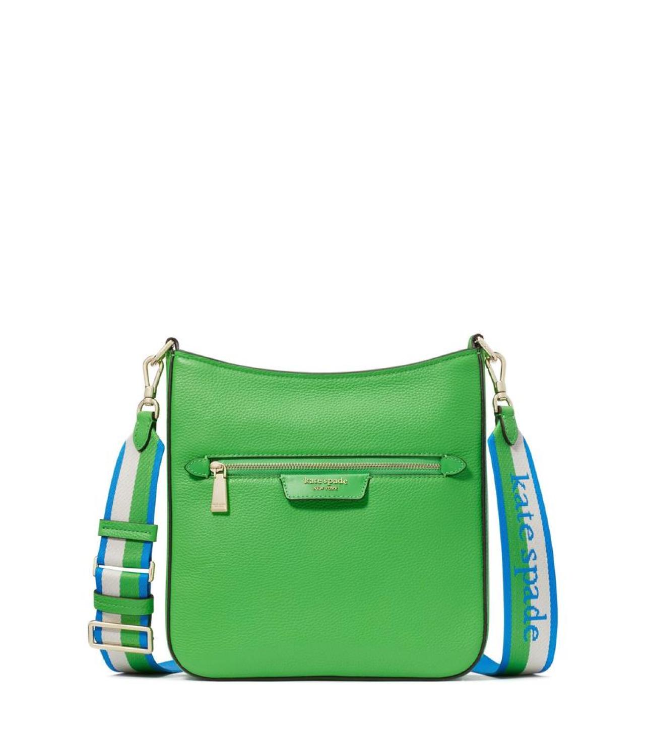 Hudson Pebbled Leather Messenger Crossbody