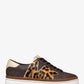 Chapman Logo and Leopard Print Calf Hair Sneaker