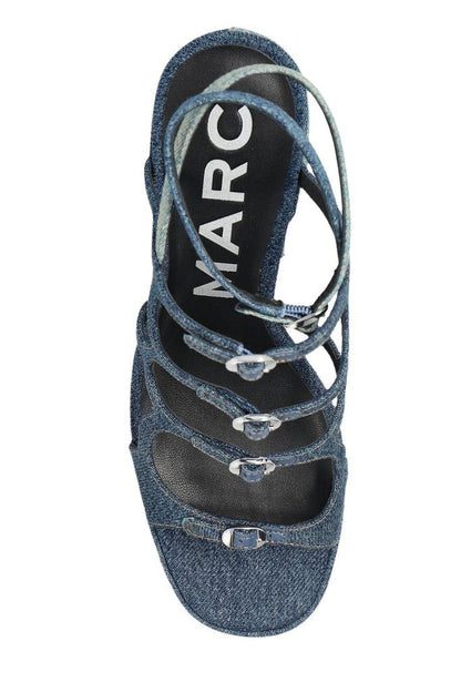 Marc Jacobs The Deconstructed Denim Kiki Platform Sandals