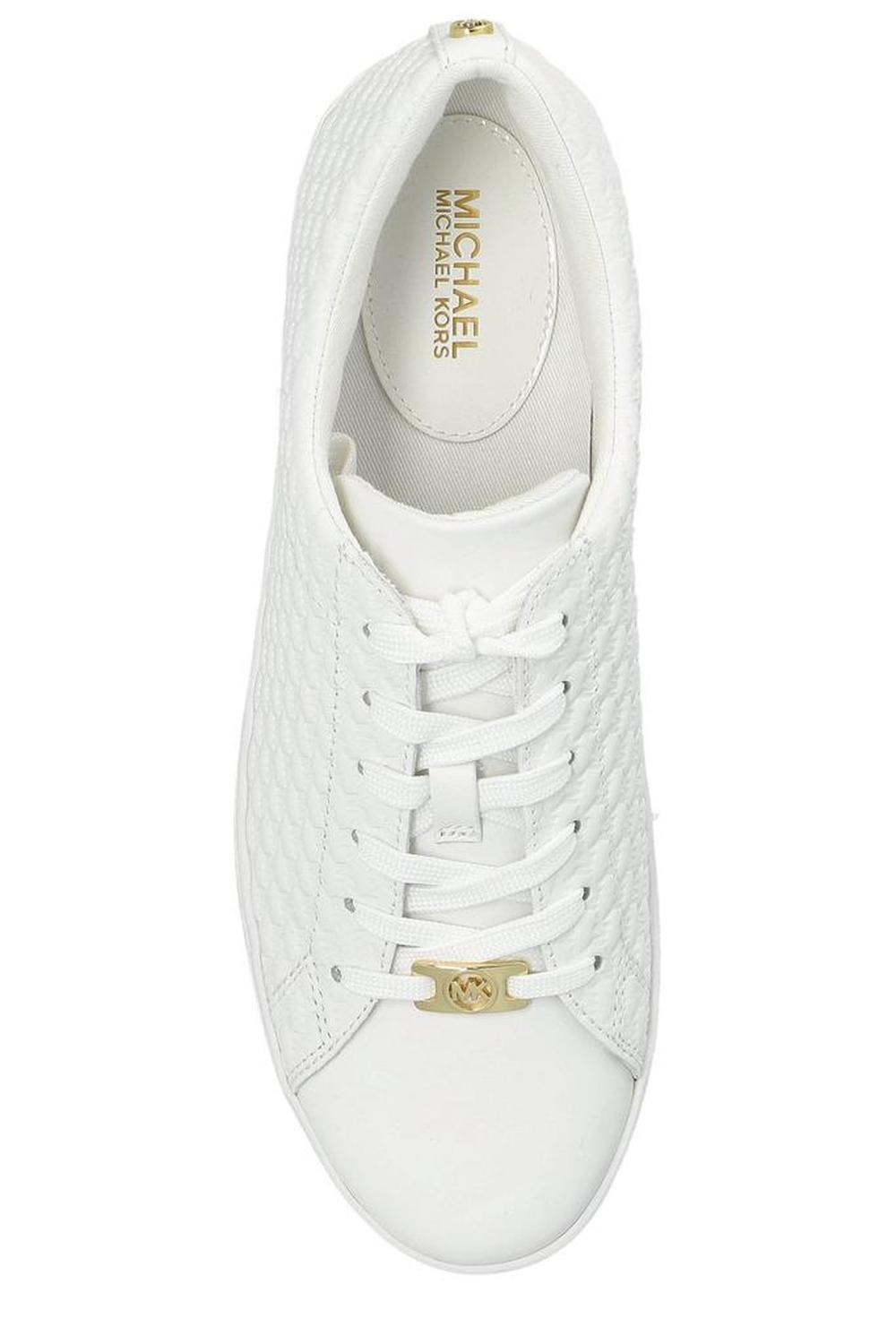 Michael Michael Kors Keaton Logo Debossed Lace-Up Sneakers