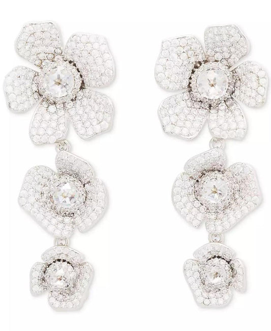 Cubic Zirconia Poppy Triple Drop Earrings