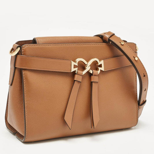 Brown Leather Medium Toujour Crossbody Bag