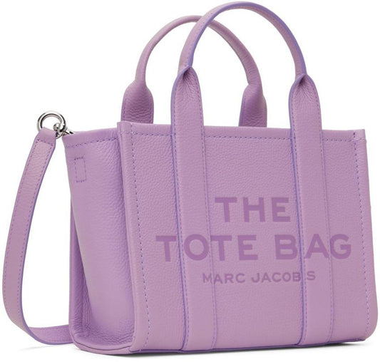 Purple 'The Leather Small' Tote