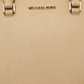 Beige Leather Small Idina Satchel