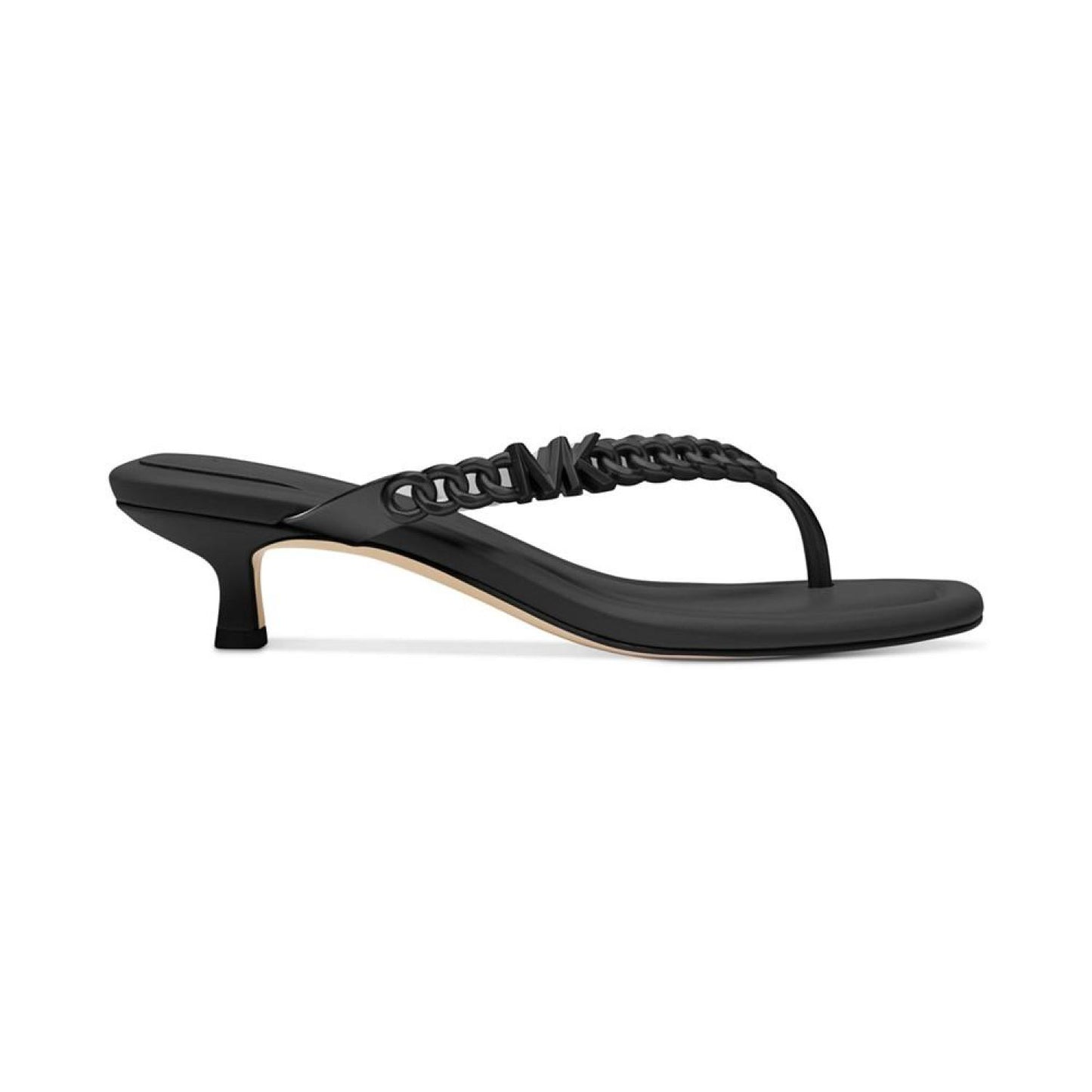 Zaza Slip On Embellished Thong Kitten-Heel Sandals