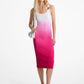 Ombré Ribbed Stretch Viscose Dress