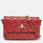 Red Quilted  Leather The Small Single Flap Bag