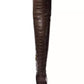 Women's Cosmo Croco-Embossed Over-The-Knee Boots