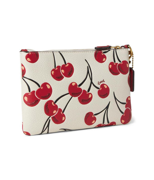 Small Wristlet with Cherry Print