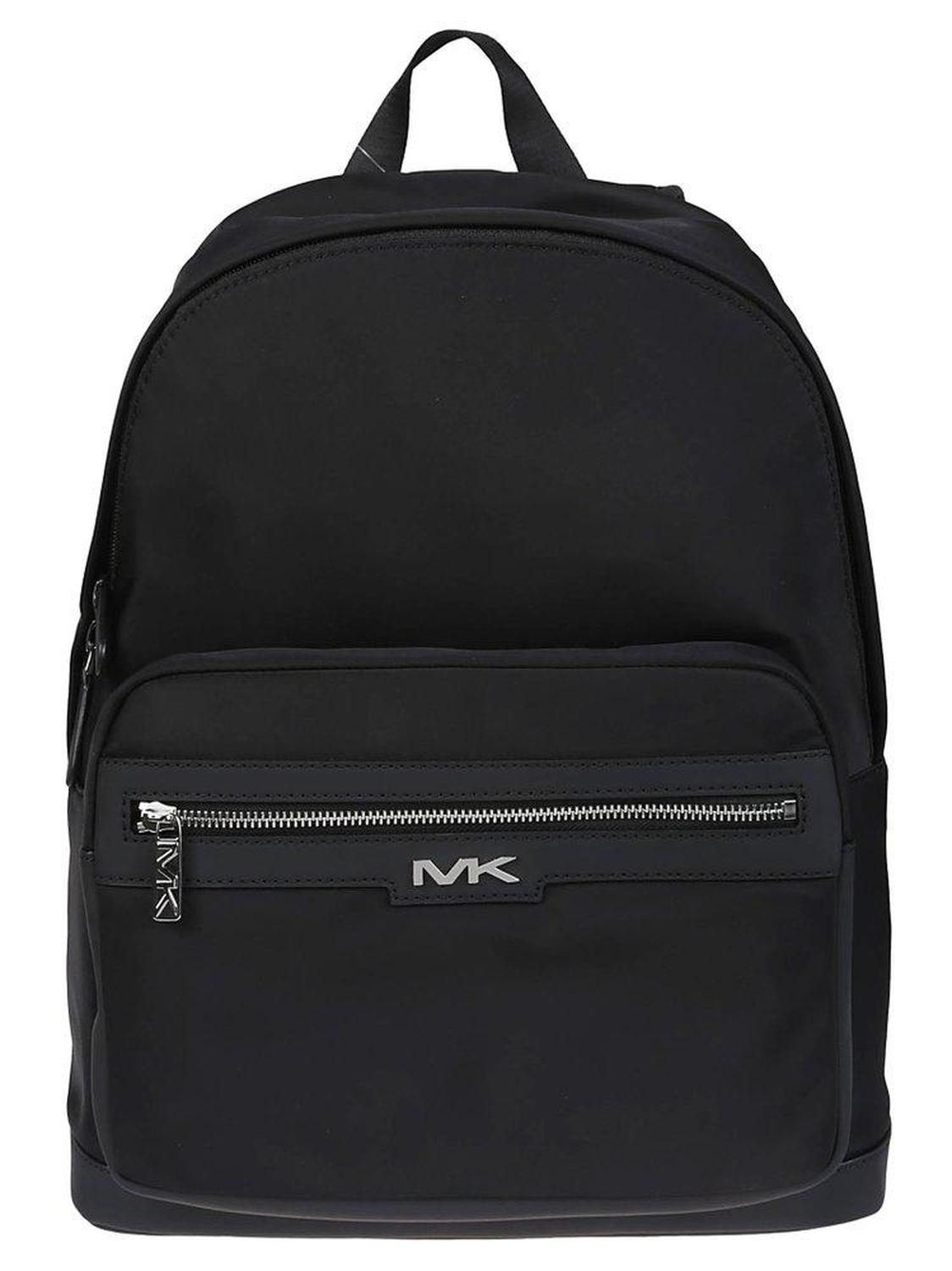 Michael Kors Logo Plaque Zip-Up Backpack