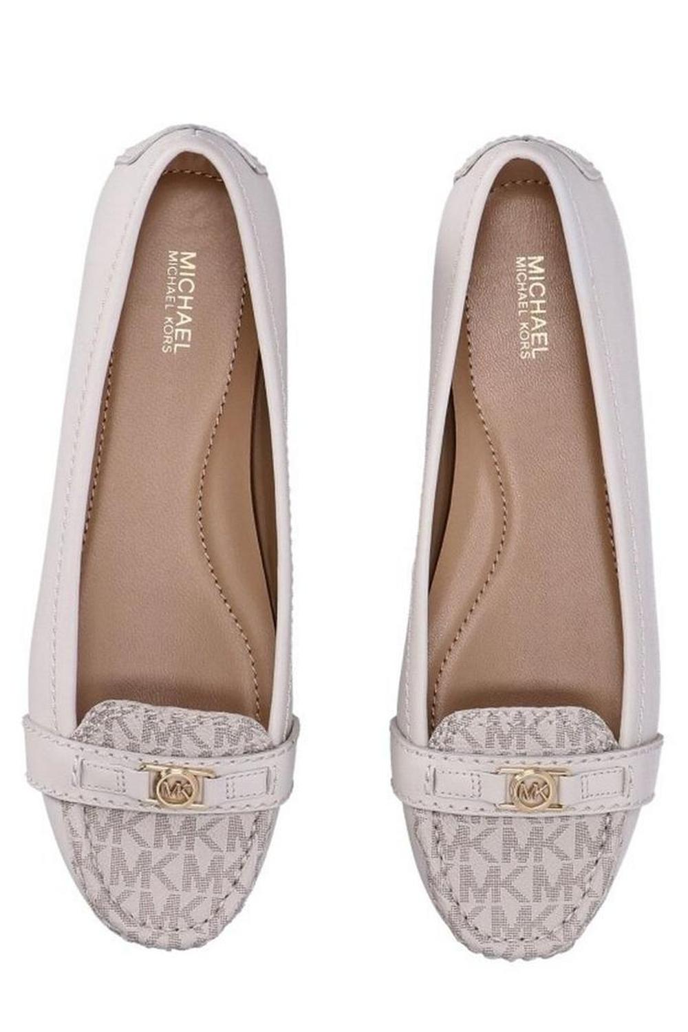 Michael Kors Logo Plaque Ballerina Shoes