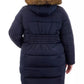 Plus Size Faux-Fur-Trim Hooded Puffer Coat, Created for Macy's