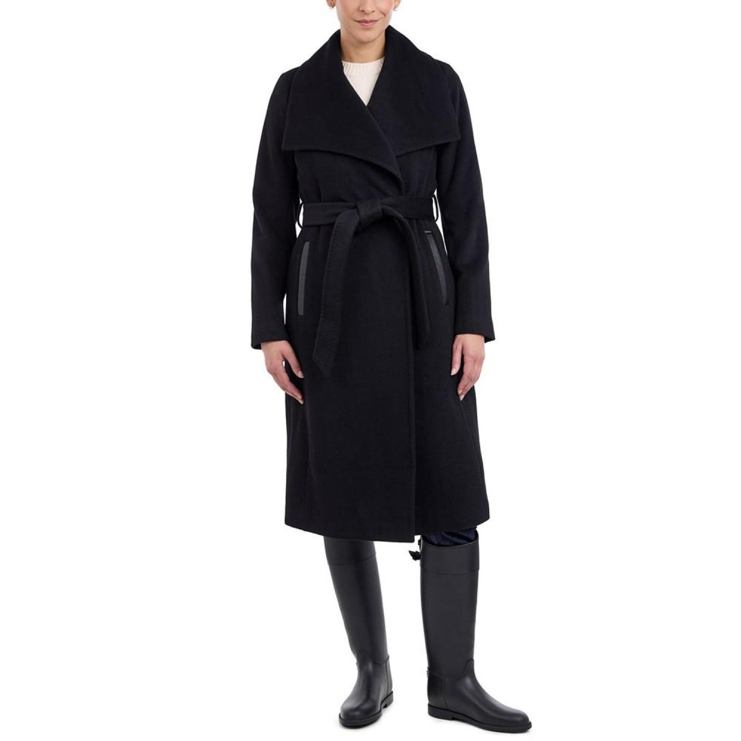 Women's Belted Wrap Coat