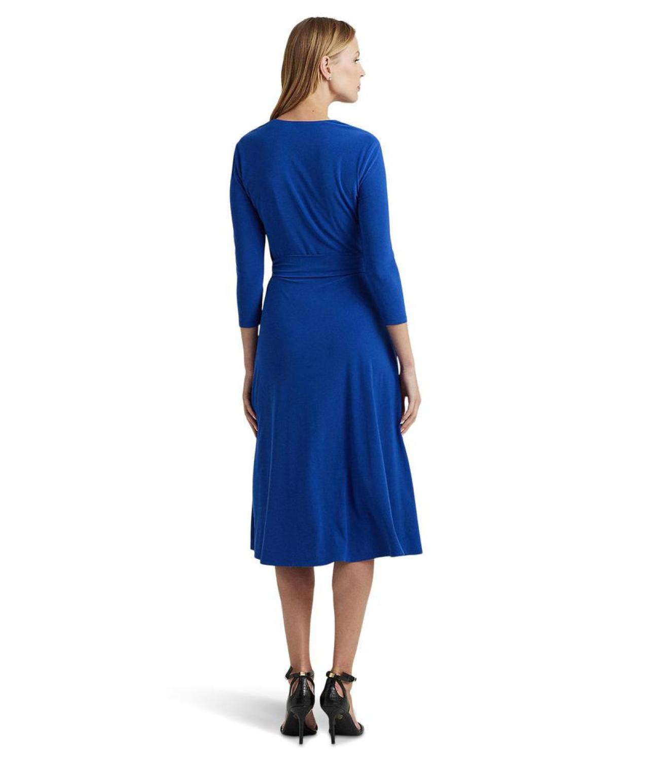 Surplice Jersey Dress