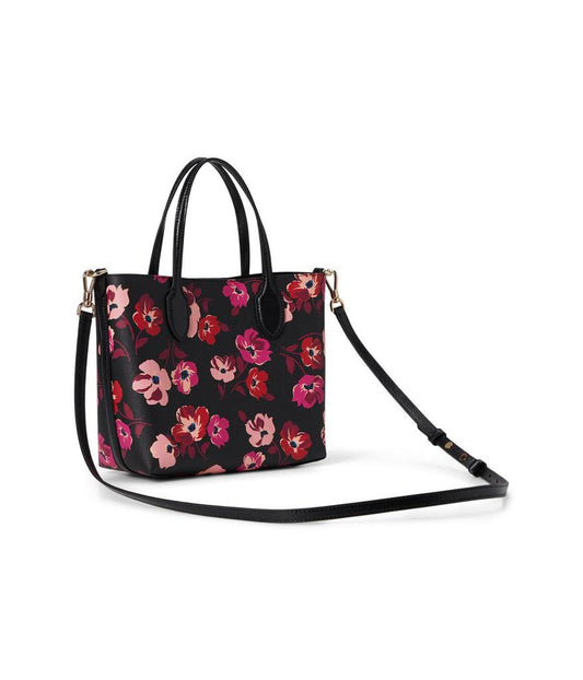 Bleecker Fall Poppies Printed Pvc Medium Crossbody Tote