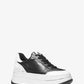 Hayes Two-Tone Leather Platform Sneaker