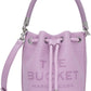 Purple 'The Leather Bucket' Bag