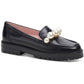 Posh Womens Leather Slip-On Loafers