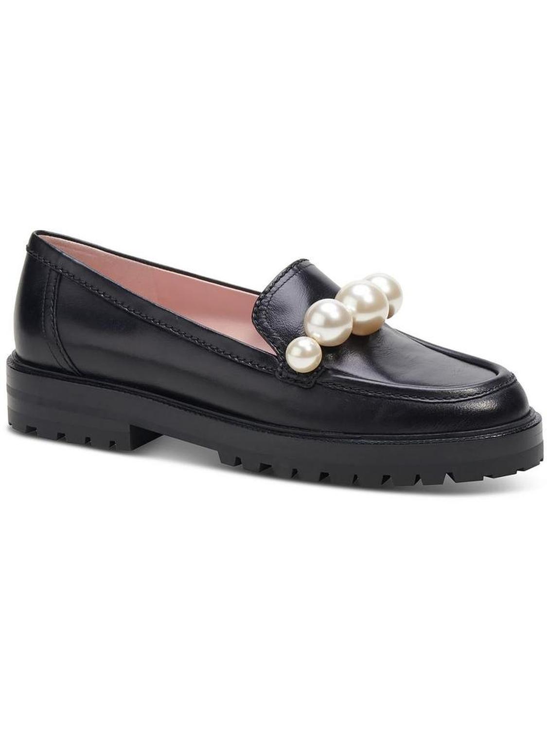 Posh Womens Leather Slip-On Loafers