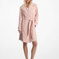 Draped Woven Trench Coat