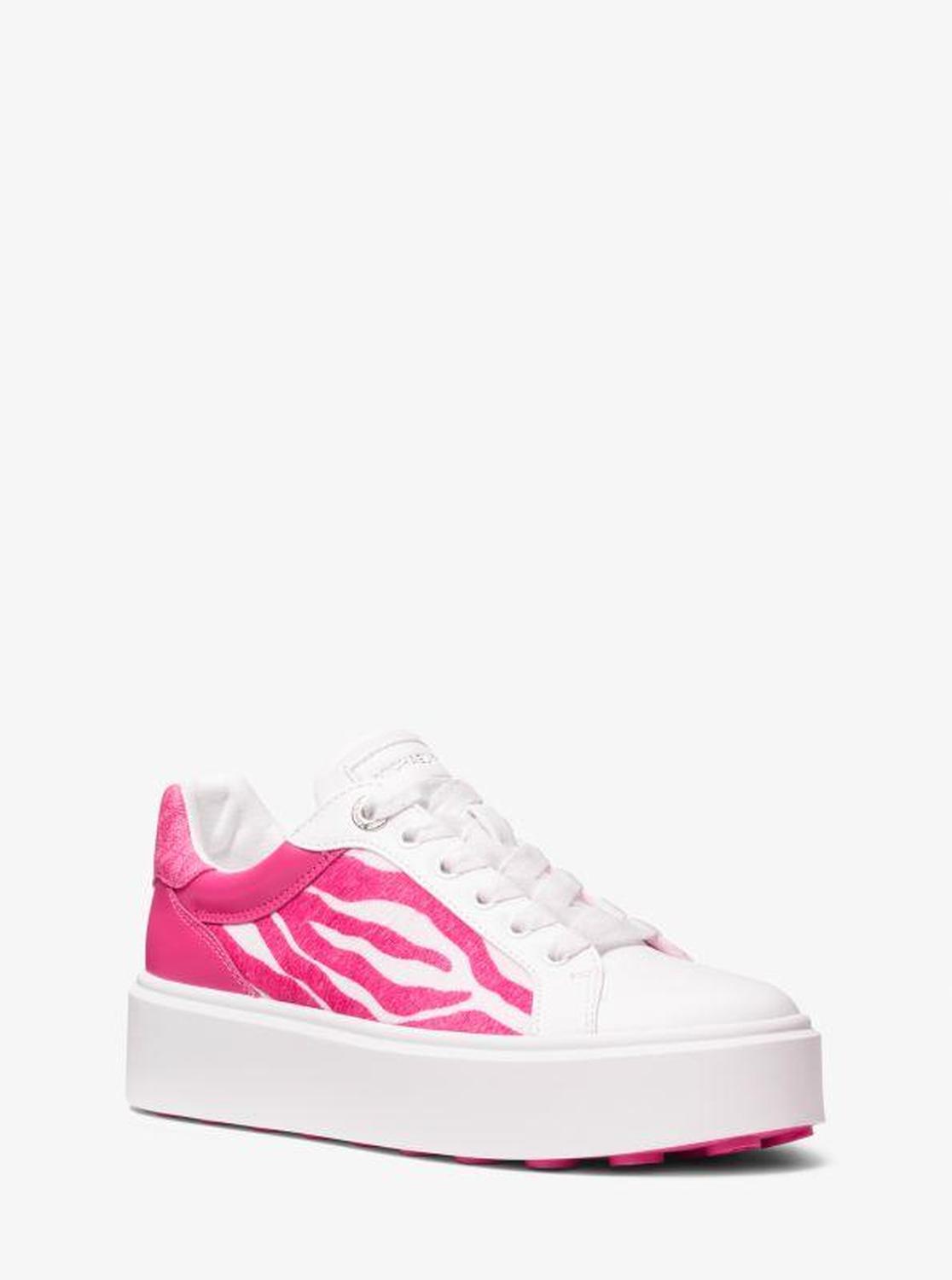 Romey Mixed-Media Platform Sneaker