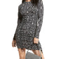 Womens Ruched Polyester Mini Dress