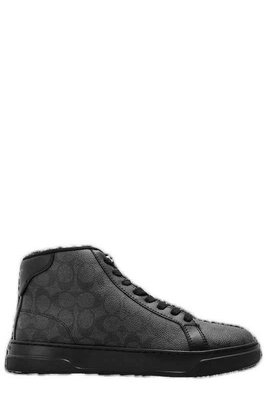 Coach High Line Monogrammed High-Top Sneakers