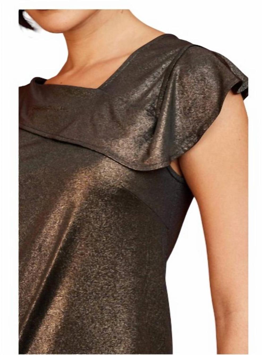 Xena Top In Liquid Gold